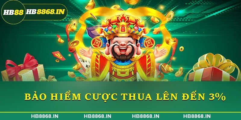 Bảo hiểm cược thua lên đến 3%